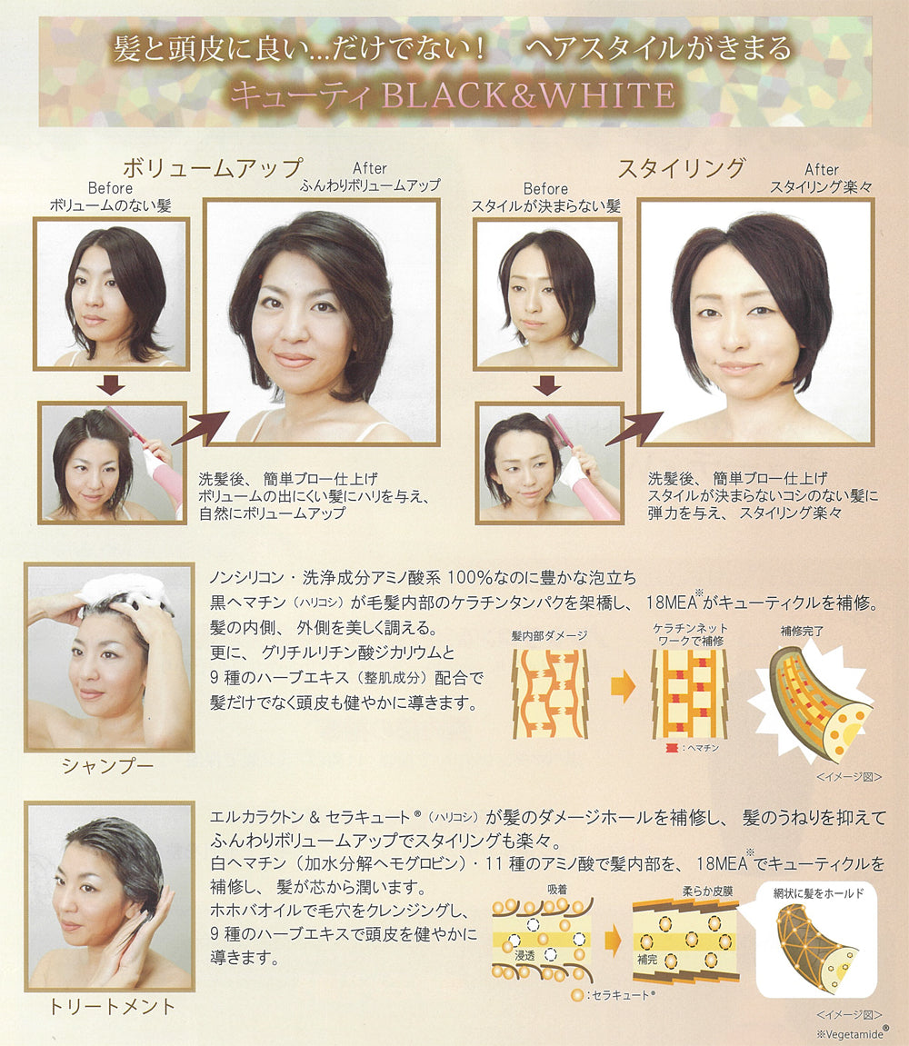 <サロンでの仕上がりをご自宅で♪>キューティシリーズ ヘアケアセット