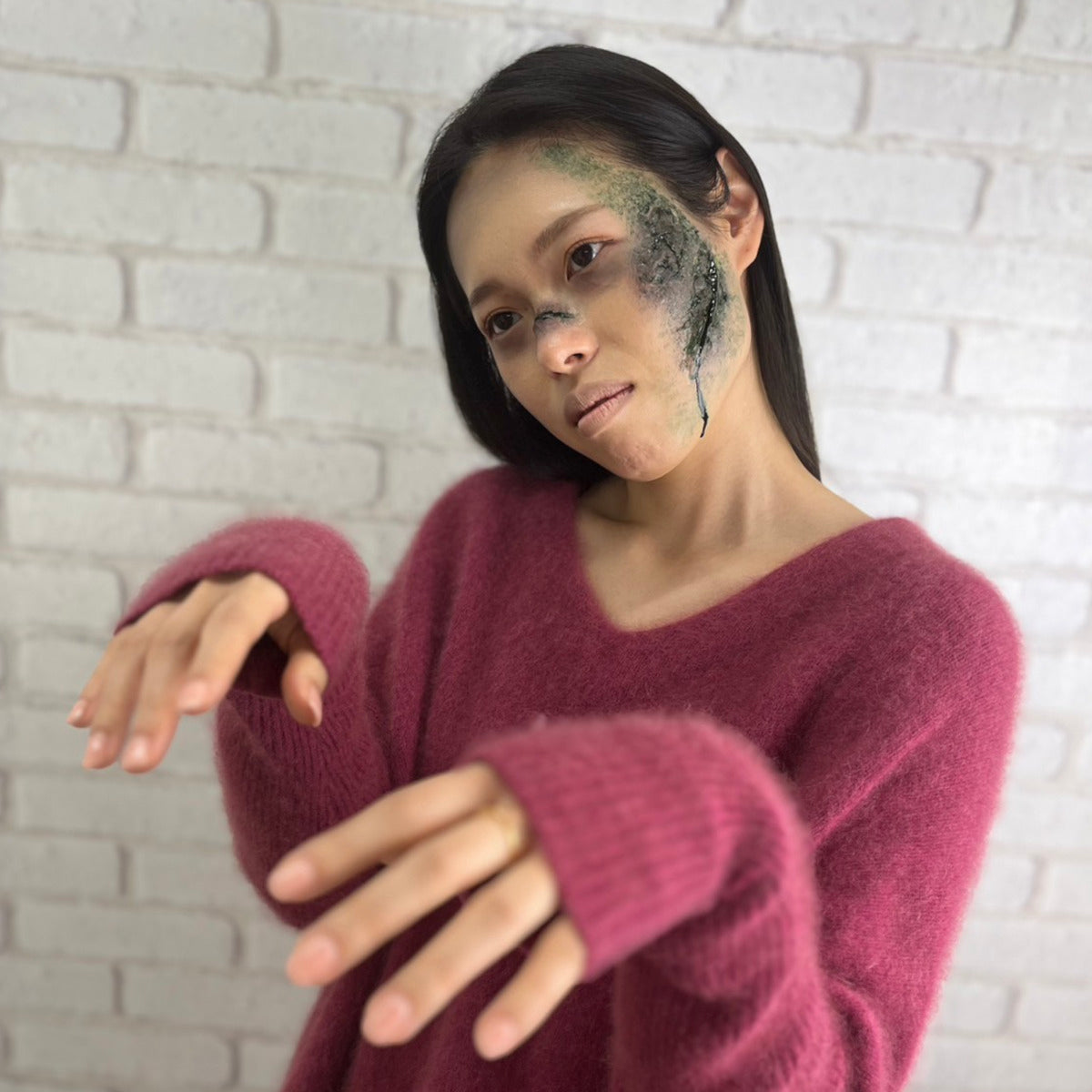 舞台屋 血のりメイクお試しセット (ドレッシーレッド&グリーン)