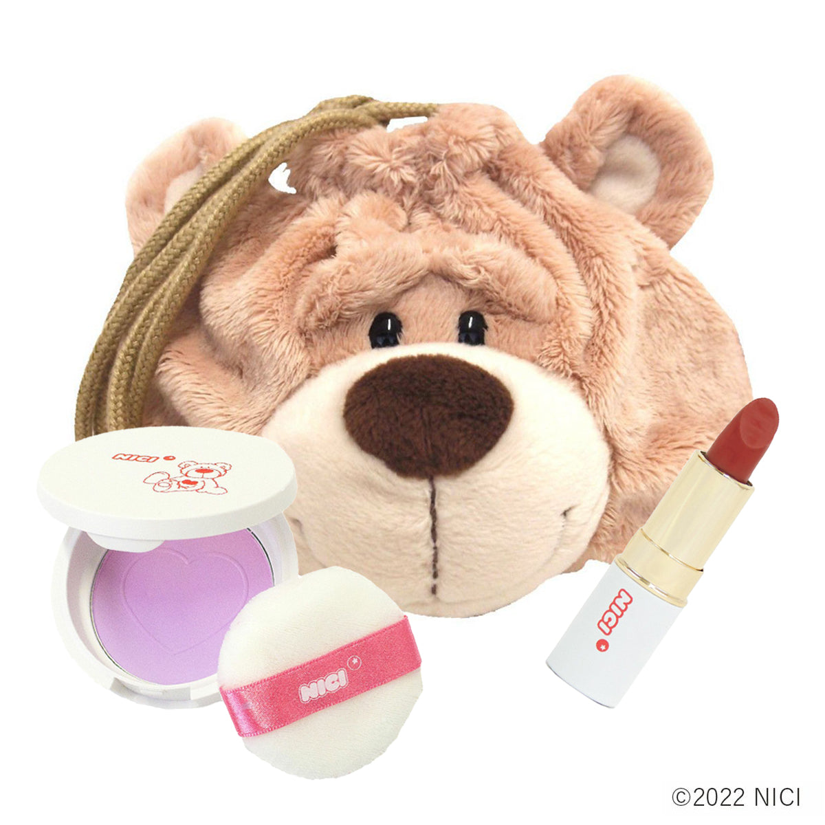 NICI リップ&フェイスパウダー ポーチセット ラブベア