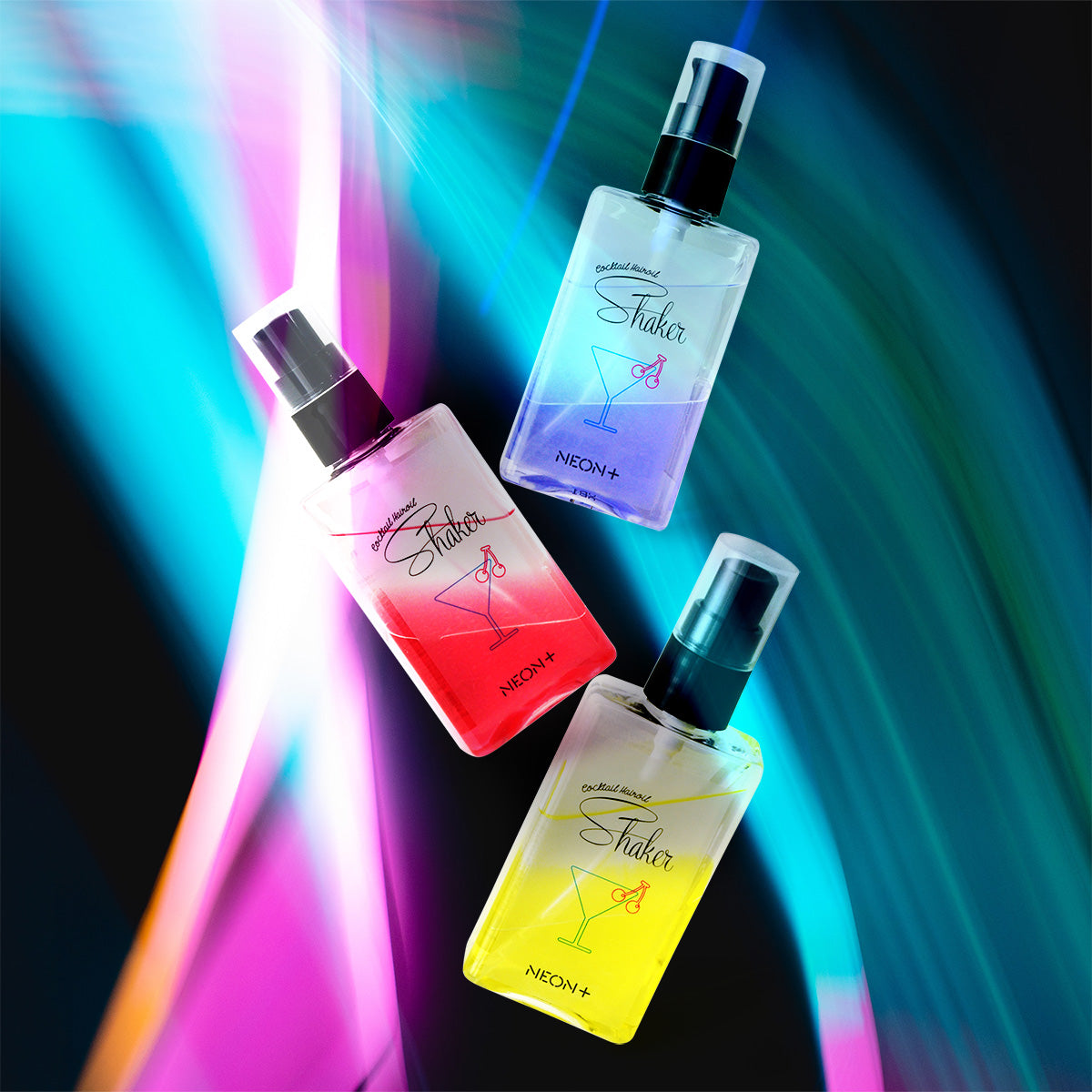 <シェイクするヘアオイル♪>NEON+ カクテルシェイク ヘアオイル